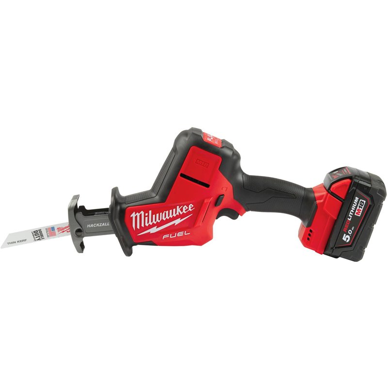 Milwaukee M18 Fhz-502X Fuel Hackzall 2 X 5.0Ah Light