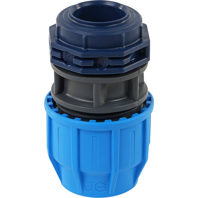 Jg Speedfit John Guest Compression Conversion Adaptor Mdpe-Copper 25Mm X 22Mm In Black/Blue