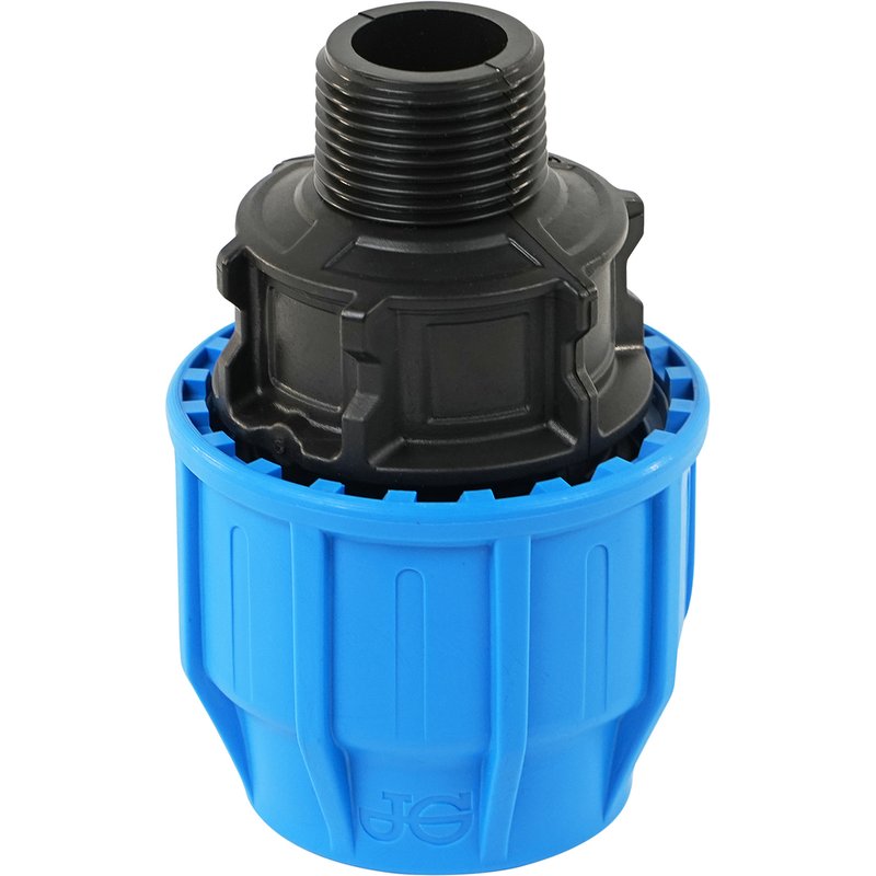 Jg Speedfit John Guest Mdpe Compression Male Thread Adaptor 20Mm X 1/2" In Black/Blue