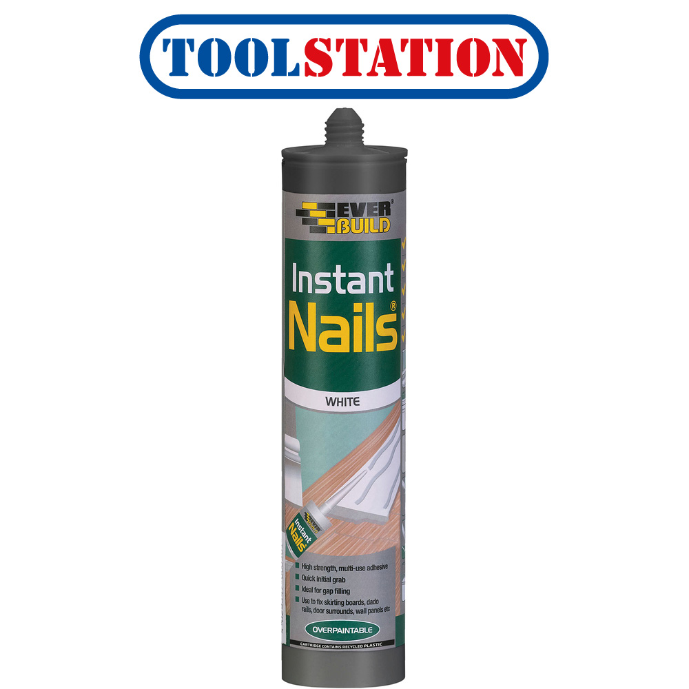 Instant Nails Solvent Free Grab Adhesive 290ml White